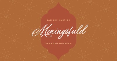 Meningsfuld ramadan orange modern-simple