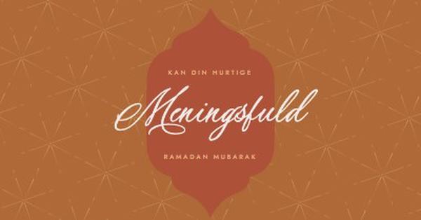 Meningsfuld ramadan orange modern-simple