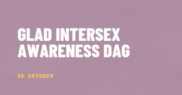 Happy Intersex Awareness Day purple modern-bold