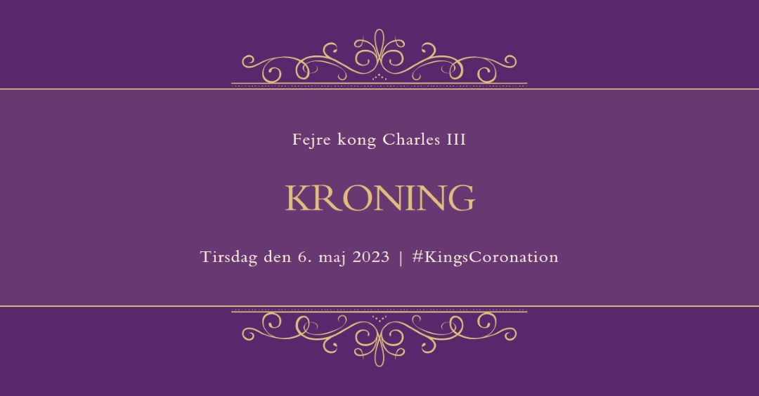 En kongelig meddelelse purple modern-simple