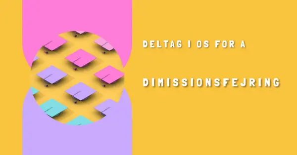 Deltag i dimissionsfejringen yellow whimsical-color-block