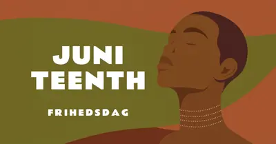 Hædrer Juneteenth brown modern-color-block