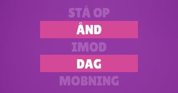 Stå op mod mobning purple modern-bold