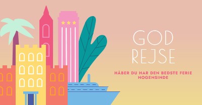 God rejse pink modern-color-block