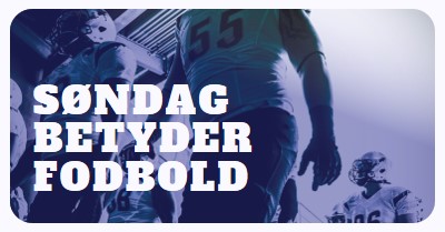 Søndag betyder fodbold purple modern-bold