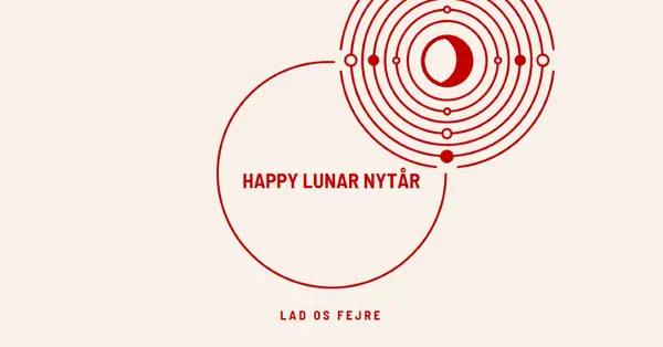 Lad os fejre månens nytår white modern-simple