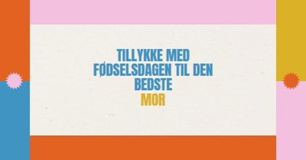 Tillykke med fødselsdagen til den bedste gray retro,bold,geometric