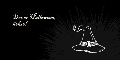 Det er Halloween black whimsical-line