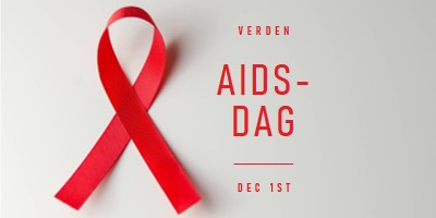 AIDS-bevidsthed gray modern-simple