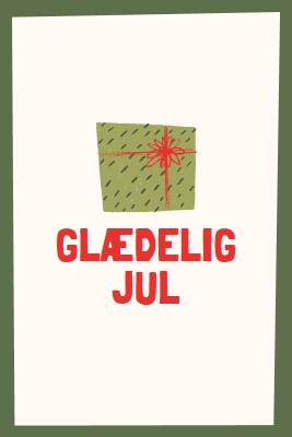 Glædelig julegave white whimsical-color-block