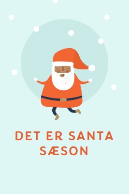 Det er Santa sæson blue whimsical-color-block