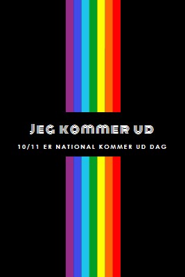 Jeg kommer ud black vintage-retro