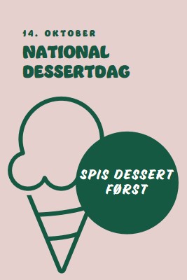 National dessertdag pink vintage-retro