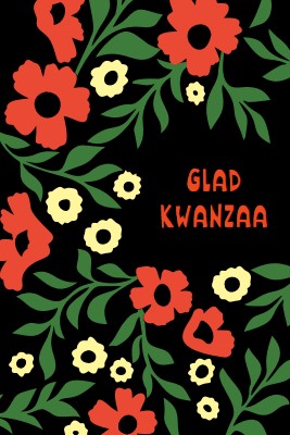 Lad os fejre Kwanzaa green whimsical-color-block