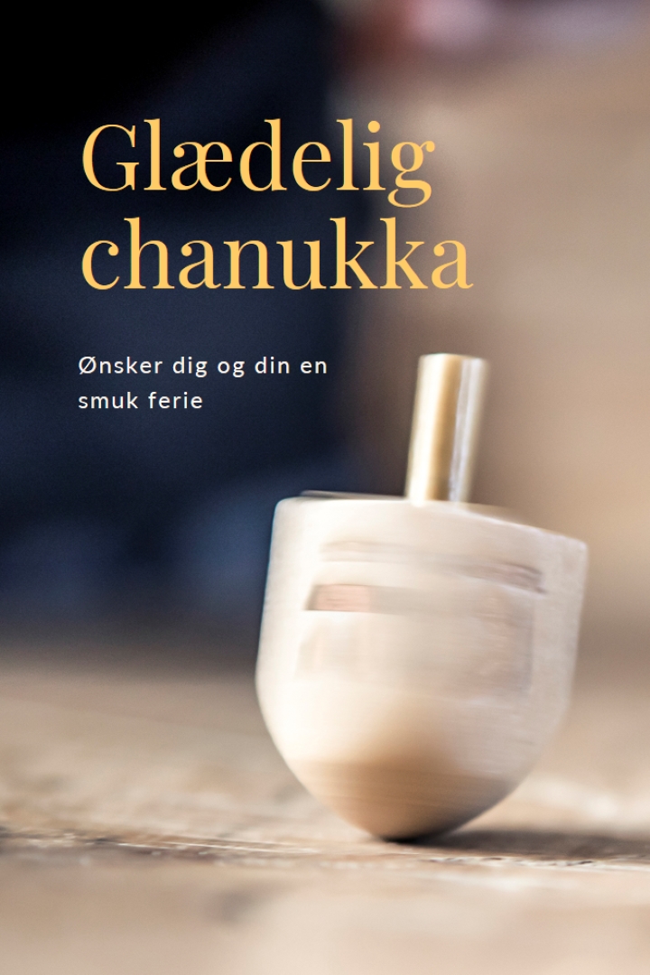 Skønheden i Hanukkah yellow modern-simple