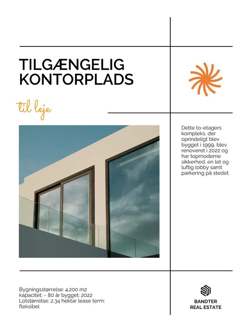 Simpel solstråle plakat for fast ejendom white modern,simple,geometric,informative