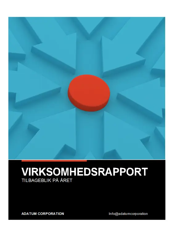 Ambitiøs virksomhedsrapport modern bold