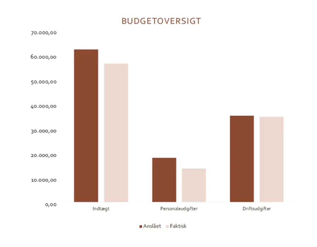 Virksomhedsbudget modern simple