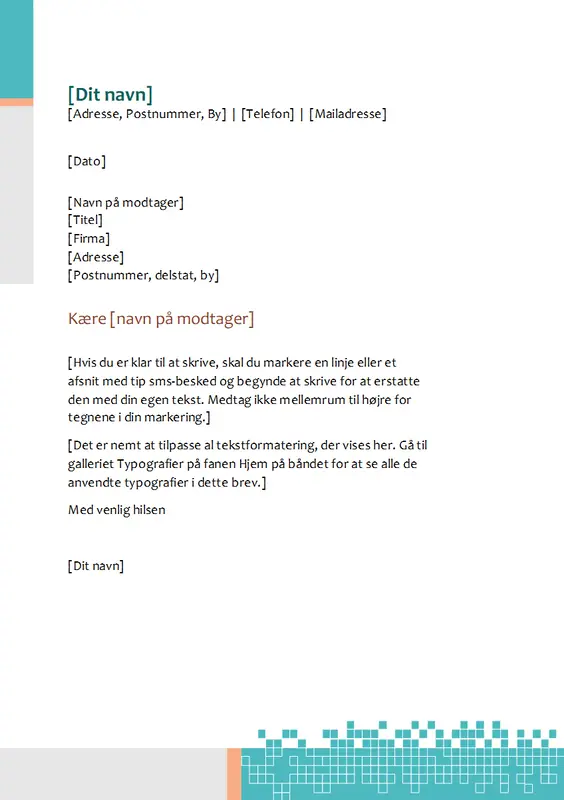 Minimalistisk teknisk brevhoved modern-simple
