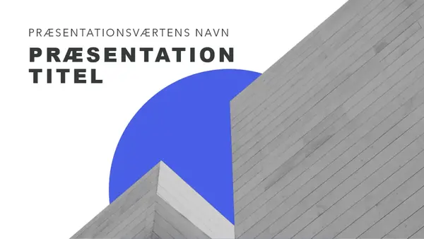 Mørk modernistisk præsentation modern bold