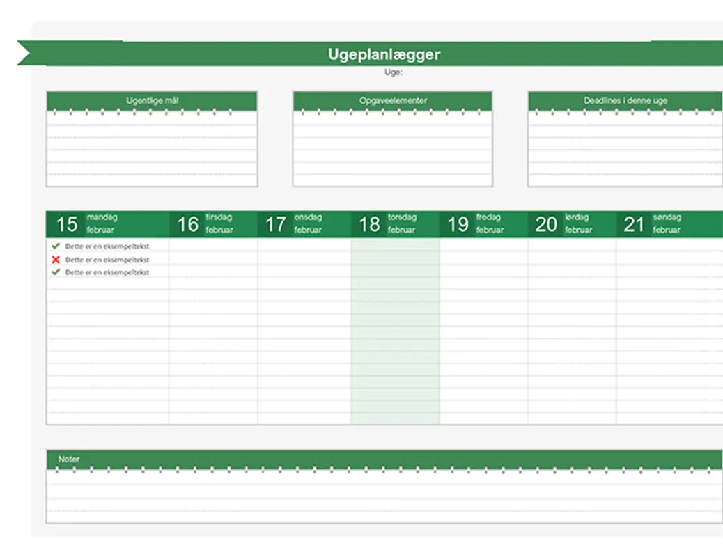 Ugeplanlægger