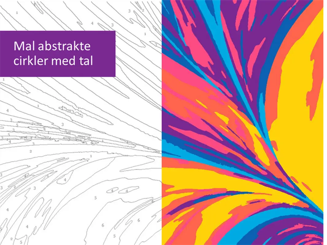 Mal abstrakte figurer med tal