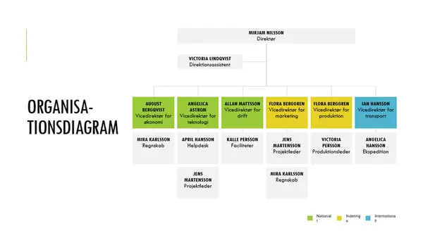 Simpelt organisationsdiagram modern simple