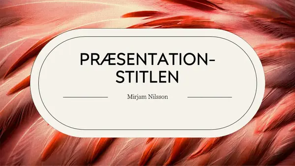 Fjereffekter-design vintage retro