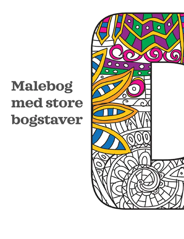 Malebog med store bogstaver