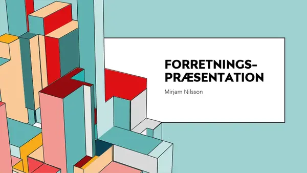 Arkitektonisk forretningspræsentation modern-simple