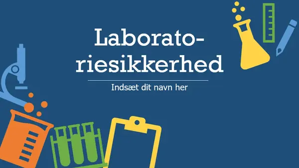 Laboratoriesikkerhed modern color block