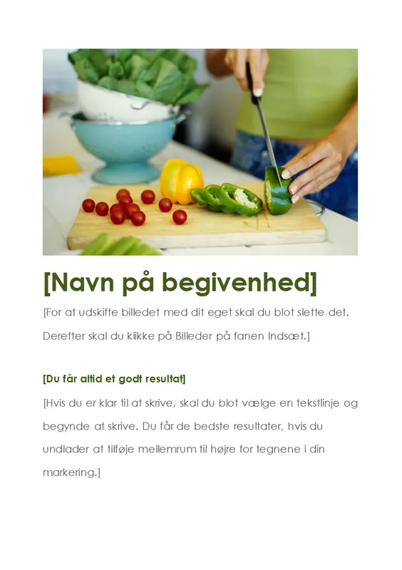 "Til salg"-løbeseddel