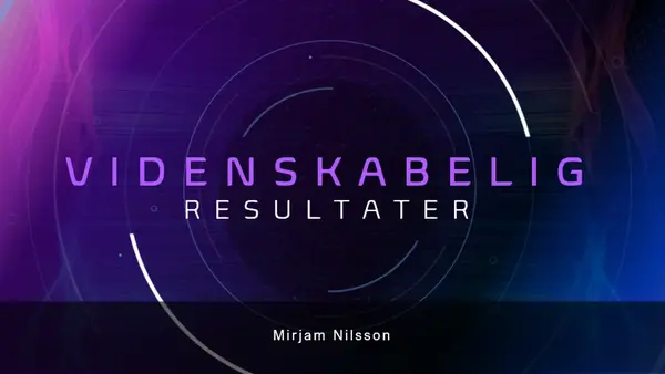 Præsentation af videnskabelige resultater modern color block