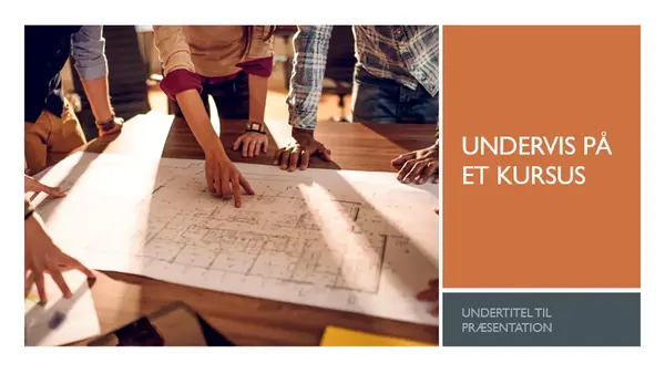 Undervis i et klassisk virksomhedskursus modern color block