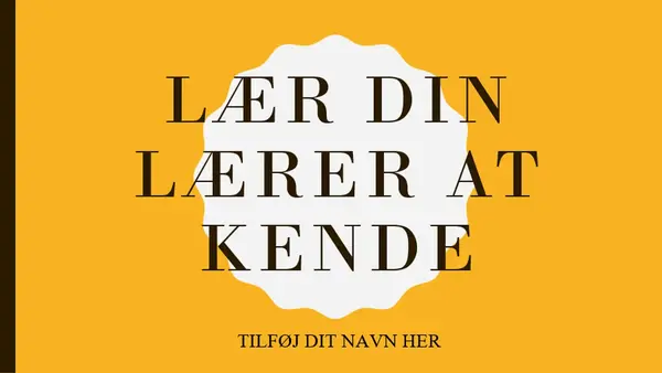 Lær din lærer at kende modern color block