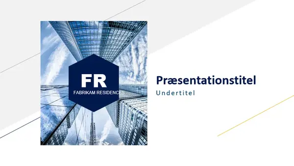 Sekskantet præsentationslys modern simple