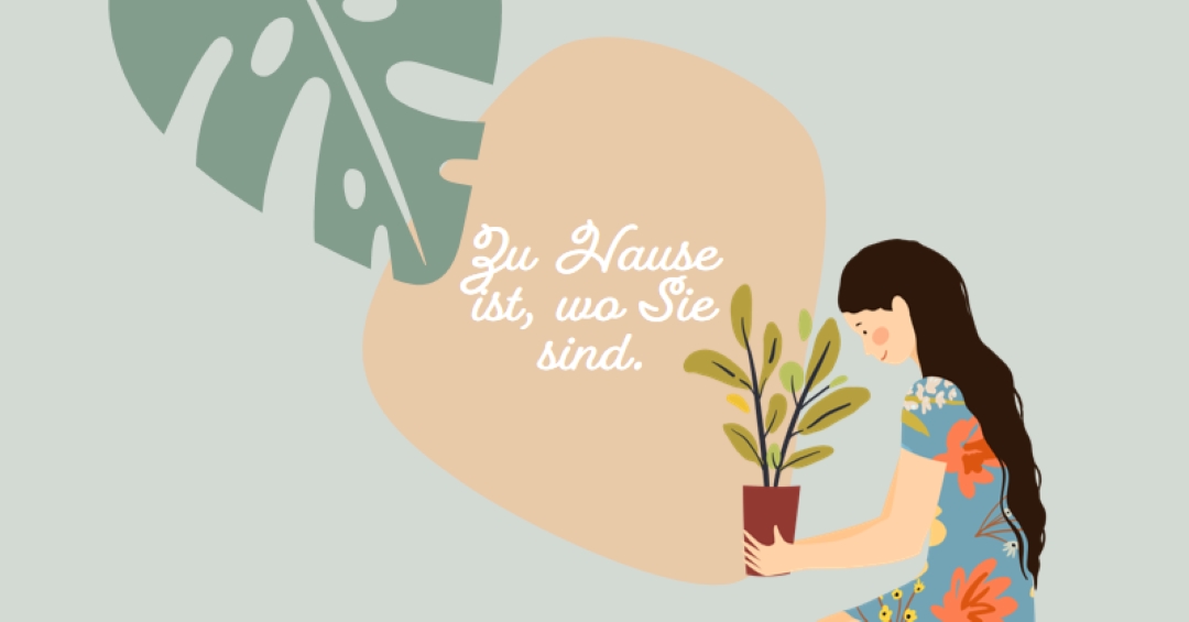 Zuhause ist, wo immer Sie sind gray organic-simple