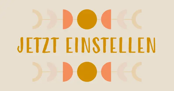 Pastellmondzyklen yellow organic-boho