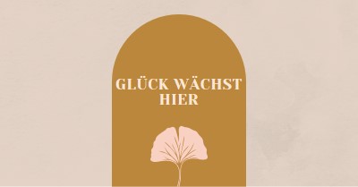 Glück wächst hier gray organic-boho