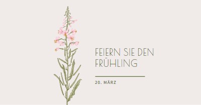 Frühling feiern white vintage-botanical