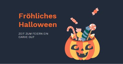 Haben Sie ein süßes Halloween black whimsical-line