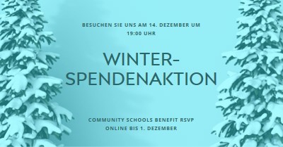 Winterwunderland blue modern-simple