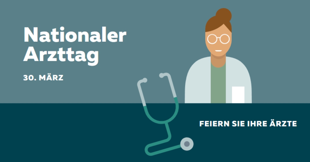 Nationaler Arzttag blue modern-color-block