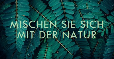 Vermische mit der Natur green modern-simple