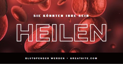 Blutspender werden red modern-simple