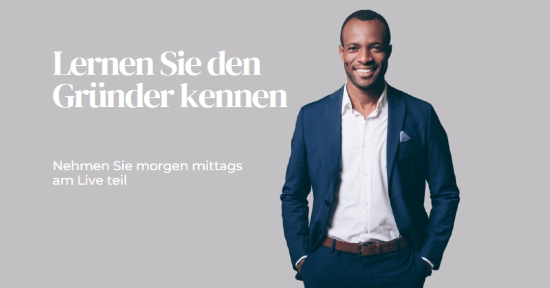 Lernen Sie den Gründer kennen gray modern-simple