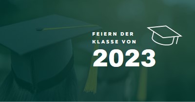 Feiern der Klasse von green modern-simple