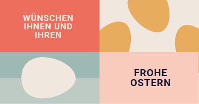 Frohes Ostern für Sie und Ihre orange modern-color-block