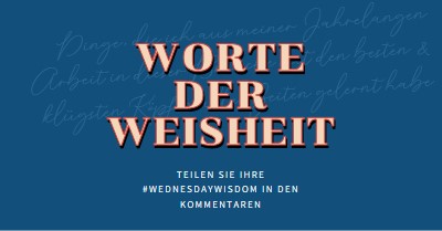 Wort zum Weisen blue modern-simple