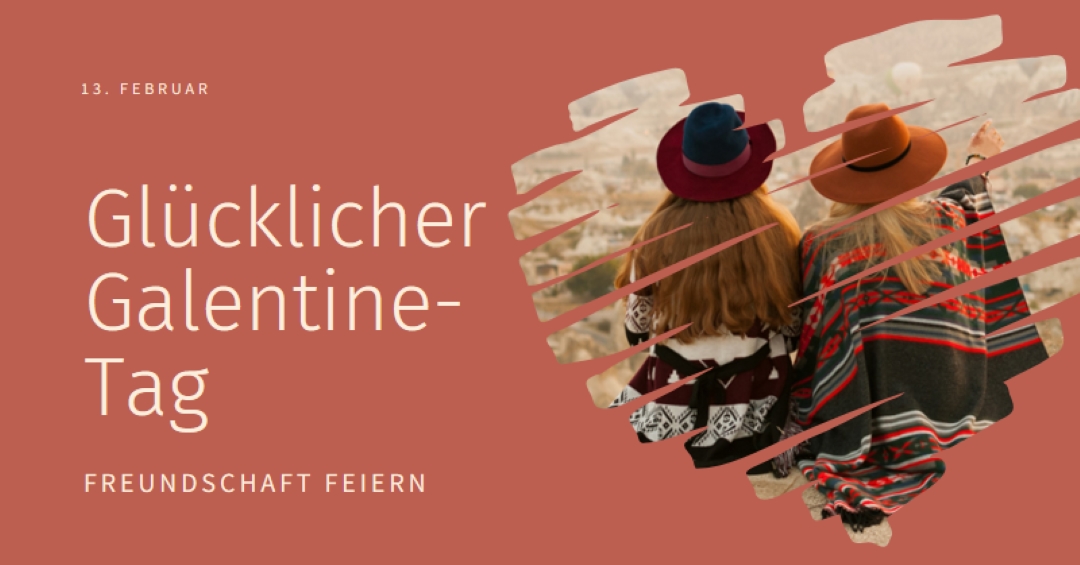 Frauenfreundschaften feiern red modern-simple